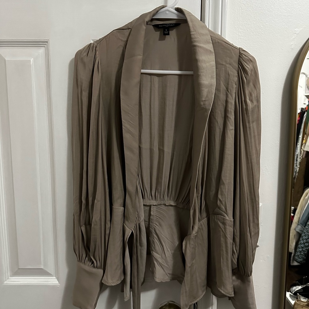 Banana Republic Wrap Silk Top